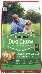 Purina Dog Chow Complete Adult with Real Chicken and Rice, Dry Dog Food, 44lb