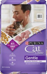 Purina Cat Chow Gentle Adult Sensitive Stomach and Skin, Dry Cat Food, 13lb