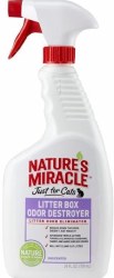Natures Miracle Just For Cats Litter Box Odor Destroyer Spray 24oz