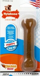 Nylabone Puppy Chew Nylon Dog Chew Toy, Chicken Flavor, Dog Dental Health, Regular
