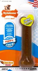 Nylabone Puppy Chew Nylon Dog Chew Toy, Chicken Flavor, Dog Dental Health, Wolf