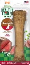 Nylabone Healthy Edibles Chew Treat for Dogs, Dog Dental Health, Roast Beef Flavor, Souper