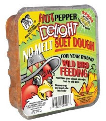 C&S Hot Pepper Delight No Melt Suet Dough Wild Bird Food, 11.75oz