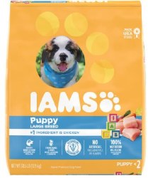 IAMS Large Breed Puppy Formula Chicken Recipe, Dry Dog Food, 30.6lb