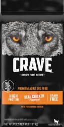 CRAVE High Protein Adult Formula Chicken Recipe, Dry Dog Food, 4lb