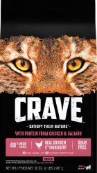 Crave High Protein Indoor Formula Salmon Recipe Grain Free Adult Dry Cat Food 2lb