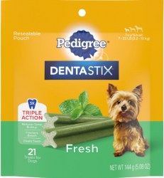 Pedigree Dentastix Fresh Toy Small Dog Treats 21 Pack