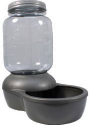 Petmate Mason Water Jar, Dog Bowls, 1 Gallon