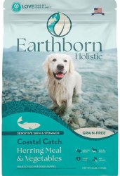 Earthborn Holistic Coastal Catch Salmon and Whitefish Grain Free Natural Adult, Dry Dog Food, 4lb