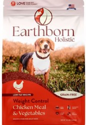 Earthborn Holistic Weight Control Grain Free Natural Dry Dog Food 12.5lb