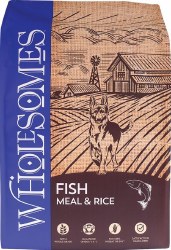 Wholesomes Fish Meal and Rice Recipe Adult Dry Dog Food 40lb