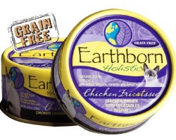 Earthborn Holistic Chicken Fricatssee Recipe Grain Free Canned Wet Cat Food 5.5oz