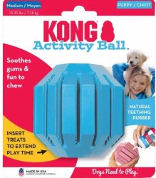 Kong Puppy Activity Ball, Dog Toy, Assorted, Medium