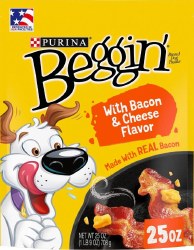 Purina Beggin Strips Bacon and Cheese, Dog Treats, 25oz