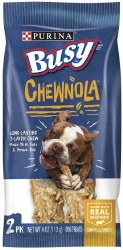 Purina Busy Bone Chewnola Triple Reward Small Medium Dog Treats 4oz