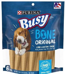 Purina Busy Bone with Real Meat Small Medium, Dog Treats, 21oz