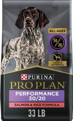 Purina Pro Plan All Ages Sport Performance 30 20 Salmon & Rice, Dry Dog Food, 33lb