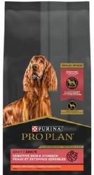 Purina Pro Plan Adult Sensitive Skin and Stomach Formula Salmon and Rice Recipe, Dry Dog Food, 30lb