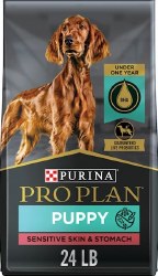 Purina Pro Plan Sensitive Skin & Stomach Lamb & Oatmeal Puppy, Dry Dog Food, 24lb