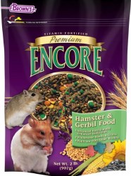 FMBrowns Premium Encore Hamster and Gerbil Food, 2lb