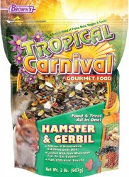 FMBrown's Tropical Carnival Gourmet Hamster and Gerbil Food and Treat, 2lb