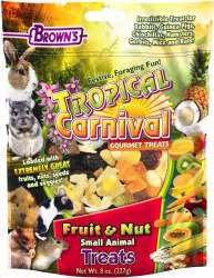 FMBrown's Tropical Carnival Fruit & Nut, Small Animal Treat, 8oz