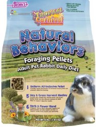 FMBrown's Tropical Carnival Foraging Pellets, Rabbit Food, 4lb