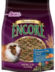 FMBrowns Premium Encore Guinea Pig Food, 4lb