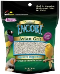 FMBrowns Avian Grit Plus Digestive Aid for Canaries and Finches, Bird Supplement, 20oz