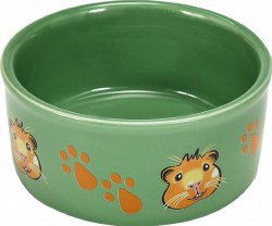 Kaytee Paw Print Small Animal Bowl, Guinea Pig Print, 4.25 inch