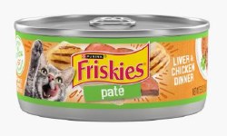 Purina Friskies Liver and Chicken Pate, Wet Cat Food, 5.5oz