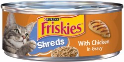 Purina Friskies Shredded Chicken, Wet Cat Food, 5.5oz