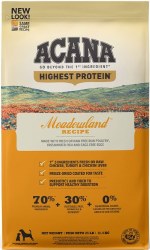 Acana Regionals Meadowland Formula with Chicken and Turkey Grain Free, Dry Dog Food, 25lb