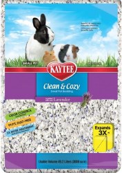 Kaytee Clean and Cozy Small Animal Bedding, White, Lavender Scent, 49.2L