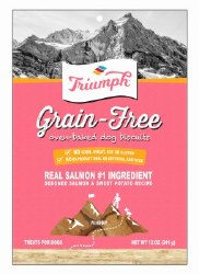 Triumph Grain Free Oven Baked Salmon & Sweet Potato Biscuit Dog Treats 12oz