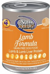 NutriSource All Life Stages Formula Grain Free Real Lamb Select Canned, Wet Dog Food, 13oz