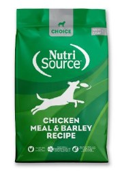 NutriSource Choice Chicken Meal and Barley Recipe, Dry Dog Food, 4lb