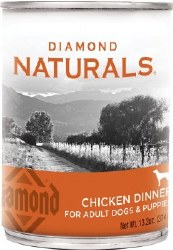 Diamond Naturals Chicken Dinner Adult and Puppy Canned, Wet Dog Food, 13.2oz