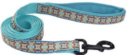 1 inch x 6ft Neoprene Leash Blue