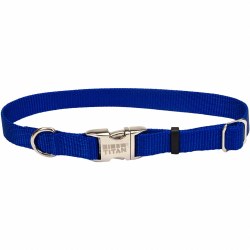 1 inch x 14-20 inch Adjustable Titan Collar Blue