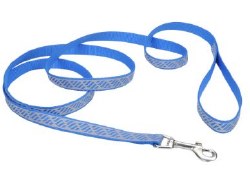Reflective 5/8 inch Blue Waves Leash