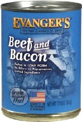 Evanger's Classic Recipes Beef and Bacon Grain and Gluten Free Canned Wet Dog Food 12.8oz