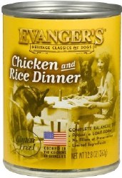 Evanger's Classic Recipes Chicken and Rice Gluten Free Canned Wet Dog Food 12.8oz