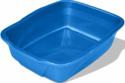 Van Ness Cat Litter Pan, Blue, Large