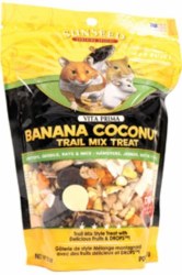 Sunseed Vita Prima Banana Coconut Trail Mix Hamster and Gerbil, Small Animal Treat, 5oz