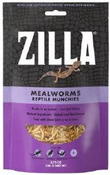 Zilla Reptile Munchies Mealworms Reptile Food 3.75oz