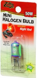 Zilla Mini Halogen Night Red Reptile Bulb 50W