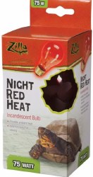 Zilla Incandescent Night Red Heat Reptile Bulb 75W