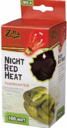 Zilla Incandescent Night Red Heat Reptile Bulb 100W