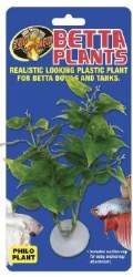 Zoo Med Lab Betta Plants Philo Plastic Plant, Green, Fish Betta